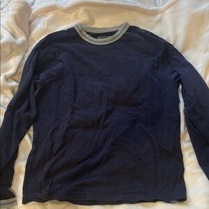 Abercrombie & Fitch Vintage Blue and Gray Long Sleeve Tee